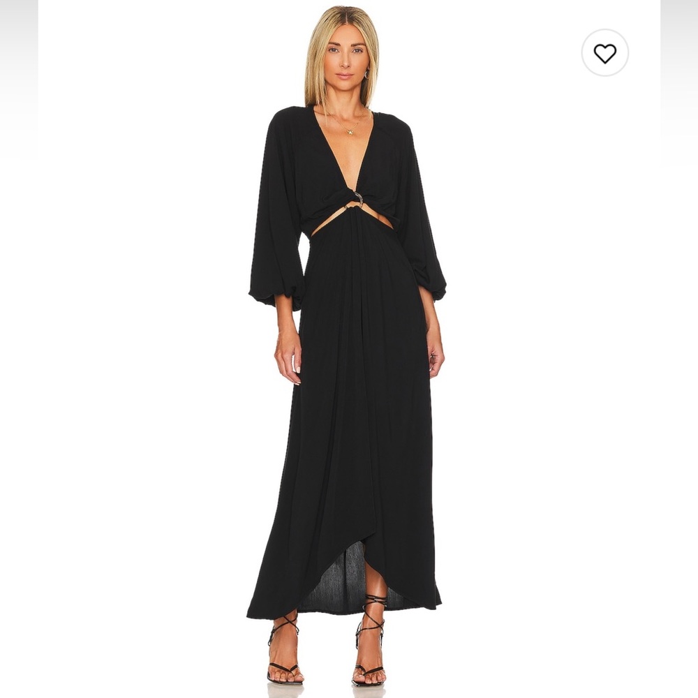 L*Space Colette Coverup Dress black small